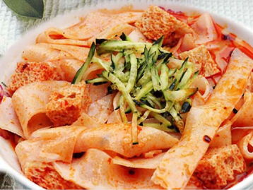 风靡广州的30种外来小吃 凉皮，带你做幸福的吃货